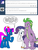 Size: 600x800 | Tagged: safe, artist:dekomaru, rarity, spike, oc, oc:nurse blue, dragon, pony, unicorn, tumblr:ask twixie, g4, ask, female, male, ship:sparity, shipping, straight, tumblr