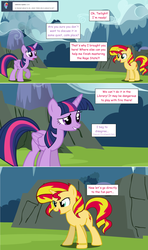 Size: 1280x2168 | Tagged: safe, artist:hakunohamikage, sunset shimmer, twilight sparkle, alicorn, pony, ask-princesssparkle, g4, ask, tumblr, twilight sparkle (alicorn)