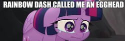 Size: 1905x635 | Tagged: safe, edit, edited screencap, screencap, twilight sparkle, alicorn, pony, g4, my little pony: the movie, abuse, crying, egghead, female, no i can't i ruined everything, sad, solo, teary eyes, twilight sparkle (alicorn), twilybuse