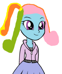 Size: 823x971 | Tagged: safe, artist:nightshadowmlp, rainbow dash (g3), equestria girls, g4, 1000 hours in ms paint, base used, clothes, equestria girls-ified, hoodie, old art, ponytail, side ponytail, skirt, sweater