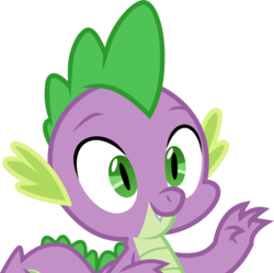 Size: 2042x2032 | Tagged: safe, artist:hendro107, spike, dragon, g4, school daze, .svg available, fangs, high res, male, simple background, smiling, solo, transparent background, vector