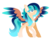 Size: 2961x2394 | Tagged: safe, artist:torusthescribe, oc, oc only, oc:sapphire breeze, pegasus, pony, chest fluff, colored hooves, colored wings, ear fluff, feathered fetlocks, female, gradient wings, high res, mare, multicolored hair, multicolored tail, multicolored wings, raised hoof, simple background, solo, spread wings, transparent background, wings