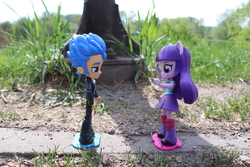 Size: 6000x4000 | Tagged: safe, artist:artofmagicpoland, flash sentry, twilight sparkle, equestria girls, g4, doll, equestria girls minis, eqventures of the minis, female, male, ship:flashlight, shipping, straight, toy