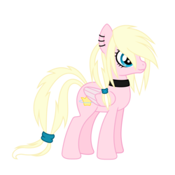 Size: 6000x6000 | Tagged: safe, artist:gitzomailru, oc, oc only, oc:leaenala, pegasus, pony, absurd resolution, blonde hair, blonde tail, blue eyes, choker, collar, ear piercing, earring, eyelashes, feathered wings, female, fluffy hair, fluffy mane, fluffy tail, folded wings, full body, hair ribbon, jewelry, long hair, looking sideways, mare, multicolored hair, multicolored mane, multicolored tail, pegasus oc, pegasus wings, piercing, pigtails, pink coat, ponytail, ribbon, side view, simple background, solo, standing, striped hair, striped mane, striped tail, tail, transparent background, two toned hair, two toned mane, two toned tail, vector, wall of tags, white hair, white tail, wings