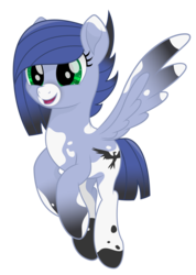 Size: 6120x8600 | Tagged: safe, artist:joemasterpencil, oc, oc only, oc:jet, pegasus, pony, absurd resolution, female, flying, mare, movie accurate, simple background, smiling, solo, transparent background, vector