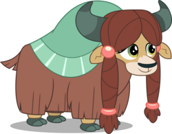 Size: 5000x3899 | Tagged: safe, artist:dashiesparkle, yona, yak, g4, school daze, .svg available, absurd resolution, cloven hooves, female, simple background, solo, transparent background, vector