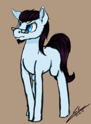 Size: 1180x1604 | Tagged: safe, artist:speed-chaser, oc, oc only, oc:prof, earth pony, pony, male, simple background, solo, stallion