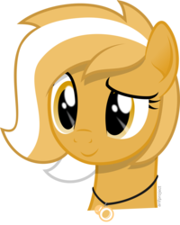 Size: 1800x2252 | Tagged: safe, artist:arifproject, oc, oc only, oc:mareota, pony, bust, cute, jewelry, logo, necklace, simple background, solo, transparent background, vector