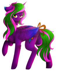 Size: 1769x2207 | Tagged: safe, artist:twinkepaint, oc, oc only, oc:klarode aquamarin, alicorn, pony, colored wings, colored wingtips, female, heterochromia, mare, simple background, solo, transparent background
