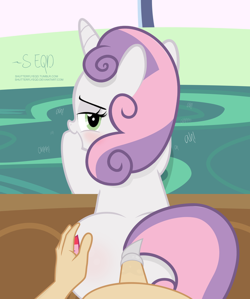 503px x 600px - 1717913 - explicit, artist:shutterflyeqd, sweetie belle, human, pony,  unicorn, age difference, anal, back, bed, bedroom eyes, dock, doggy style,  female, filly, foalcon, from behind, human male, human male on filly, human  on