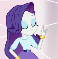 Size: 700x720 | Tagged: safe, screencap, rarity, dance magic, equestria girls, equestria girls specials, g4, adorable face, animated, beautiful, cropped, cute, sassy, smiling