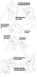 Size: 1920x3940 | Tagged: safe, artist:root, princess celestia, princess luna, twilight sparkle, alicorn, pony, g4, comic, twilight sparkle (alicorn)