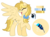 Size: 1144x847 | Tagged: safe, artist:zafara1222, oc, oc only, oc:blue jay, pegasus, pony, female, mare, offspring, one eye closed, parent:braeburn, parent:spitfire, parents:spitburn, reference sheet, simple background, solo, transparent background, wink