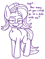Size: 2693x3544 | Tagged: safe, artist:adorkabletwilightandfriends, starlight glimmer, pony, unicorn, comic:adorkable twilight and friends, g4, bronybait, dialogue, female, high res, lineart, solo