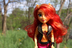 Size: 6000x4000 | Tagged: safe, artist:artofmagicpoland, sunset shimmer, equestria girls, g4, doll, irl, photo, photography, reboot series, solo, toy