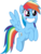 Size: 7000x9099 | Tagged: safe, artist:luckreza8, rainbow dash, pony, g4, grannies gone wild, absurd resolution, awesome, cute, dashabetes, faic, female, mare, simple background, solo, transparent background, vector