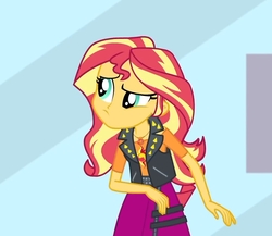 Size: 1111x964 | Tagged: safe, screencap, sunset shimmer, a fine line, equestria girls, equestria girls series, g4, clothes, cropped, cute, door, glass, skirt