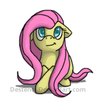Size: 200x200 | Tagged: safe, artist:neyonic, fluttershy, pony, g4, female, floppy ears, looking up, mare, prone, simple background, smiling, solo, transparent background
