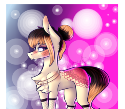 Size: 1658x1445 | Tagged: safe, artist:sweetmelon556, oc, oc only, oc:boldwyn, earth pony, pony, female, fishnet stockings, mare, solo