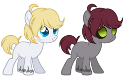 Size: 800x490 | Tagged: safe, artist:t-aroutachiikun, oc, oc only, oc:gentle frostbite, oc:oskar, pony, base used, colt, duality, male, simple background, solo, transparent background