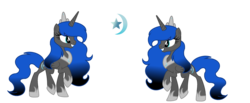 Size: 3008x1240 | Tagged: safe, artist:rainbows-skies, oc, oc only, oc:shining star, alicorn, pony, female, mare, offspring, parent:king sombra, parent:princess luna, parents:lumbra, reference sheet, simple background, solo, transparent background