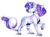 Size: 770x573 | Tagged: safe, artist:tinttiyo, rarity, classical unicorn, pony, unicorn, g4, beautiful, cloven hooves, curved horn, cutie mark, female, horn, leonine tail, long tail, looking at you, mare, raised hoof, simple background, smiling, solo, transparent background, unshorn fetlocks, windswept mane