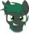 Size: 435x522 | Tagged: safe, artist:lofis, derpibooru exclusive, oc, oc only, oc:minus, earth pony, pony, bust, colored, green eyes, green mane, grin, looking at you, male, simple background, smiling, solo, transparent background