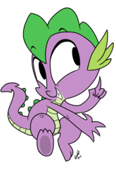 Size: 800x1214 | Tagged: safe, artist:emositecc, spike, dragon, g4, male, simple background, smiling, solo, transparent background