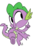 Size: 800x1214 | Tagged: safe, artist:emositecc, spike, dragon, g4, male, simple background, smiling, solo, transparent background