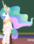 Size: 568x726 | Tagged: safe, screencap, princess celestia, alicorn, pony, g4, horse play, my little pony: friendship is magic, cropped, cute, cutelestia, discovery family logo, female, hoof shoes, jewelry, majestic as fuck, mare, peytral, ponies sitting like humans, regalia, sitlestia, sitting, smiling, solo