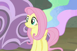 Size: 930x617 | Tagged: safe, screencap, fluttershy, princess celestia, pegasus, pony, g4, horse play, animated, cropped, cute, female, freakout, hyperventilating, mare, panicking, paper bag, phobiashy, scared, shyabetes, solo focus