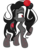 Size: 400x520 | Tagged: safe, artist:sugarplanets, oc, oc only, earth pony, pony, female, flower, flower in hair, mare, raised hoof, rose, simple background, solo, transparent background