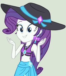 Size: 1886x2160 | Tagged: safe, artist:eli-j-brony, rarity, equestria girls, g4, lost and found, my little pony equestria girls: better together, clothes, cute, female, hat, huggable, raribetes, rarity's blue sarong, rarity's purple bikini, sarong, smiling, solo, sun hat, swimsuit, vector