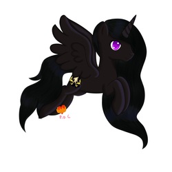 Size: 1024x1024 | Tagged: safe, artist:demonwolfspirit, oc, oc only, oc:moonlight, pony, beautiful, flying, simple background, solo, white background