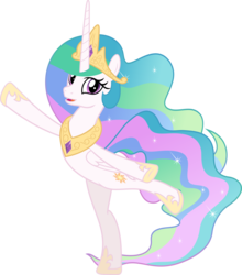 Size: 5717x6508 | Tagged: safe, artist:jhayarr23, princess celestia, alicorn, pony, horse play, absurd resolution, charades, cute, cutelestia, sillestia, silly, silly pony, simple background, transparent background, vector
