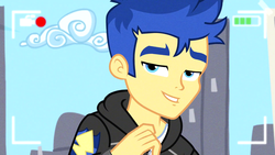 Size: 1920x1080 | Tagged: safe, screencap, flash sentry, best trends forever, equestria girls, equestria girls series, g4, camera shot, cool, cute, diasentres, handsome, lidded eyes, stupid sexy flash sentry