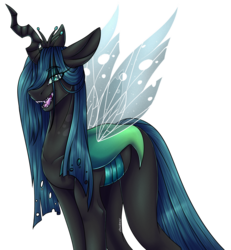 Size: 1655x1795 | Tagged: dead source, safe, artist:zen-ex, queen chrysalis, changeling, changeling queen, g4, female, simple background, solo, transparent background