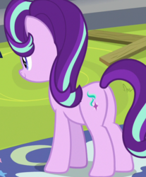 Size: 595x718 | Tagged: safe, screencap, starlight glimmer, g4, horse play, butt, cropped, plot