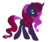 Size: 1323x1122 | Tagged: safe, artist:unicorn-mutual, oc, oc only, pony, unicorn, female, magical lesbian spawn, mare, offspring, parent:princess luna, parent:tempest shadow, parents:tempestluna, simple background, solo, transparent background