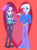 Size: 470x630 | Tagged: safe, artist:jamessentry, starlight glimmer, trixie, equestria girls, g4, duo, equestria guys, female, half r63 shipping, male, rule 63, ship:startrist, ship:startrix, shipping, straight, tristan