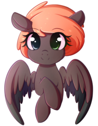 Size: 2165x2795 | Tagged: safe, artist:fluffymaiden, oc, oc only, pegasus, pony, cute, female, heterochromia, high res, looking at you, mare, ocbetes, simple background, solo, transparent background