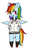 Size: 505x829 | Tagged: safe, artist:shusu, rainbow dash, pegasus, semi-anthro, g4, clothes, converse, female, shoes, smiling, solo