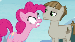 Size: 1920x1080 | Tagged: safe, screencap, mudbriar, pinkie pie, g4, the maud couple, angry, duo