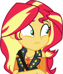 Size: 874x1024 | Tagged: safe, artist:thebarsection, sunset shimmer, equestria girls, g4, my little pony equestria girls: better together, clothes, female, geode of empathy, shoulder bag, simple background, solo, transparent background