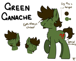 Size: 1000x800 | Tagged: safe, artist:yakoshi, oc, oc only, oc:green ganache, pony, eyes closed, male, reference sheet, smiling, stallion