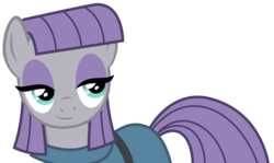 Size: 4078x2428 | Tagged: safe, artist:sketchmcreations, maud pie, earth pony, pony, g4, the maud couple, simple background, smiling, solo, transparent background, vector, when she smiles