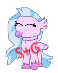 Size: 252x316 | Tagged: safe, artist:sonicandgroot, silverstream, classical hippogriff, hippogriff, g4, my little pony: friendship is magic, school daze, female, solo