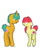 Size: 2000x2500 | Tagged: safe, artist:snufflebug, apple bloom, snails, g4, female, high res, male, ship:snailbloom, shipping, simple background, straight, transparent background