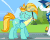 Size: 300x240 | Tagged: safe, screencap, lightning dust, pegasus, pony, g4, wonderbolts academy, animated, clothes, discussion in the comments, female, gif, goggles, heartbreak, sad, tearjerker, uniform, waving, wonderbolt trainee uniform