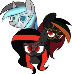 Size: 749x775 | Tagged: safe, artist:acersiii, console ponies, looking at you, playstation, red ring of death, rrod, wii, xbox